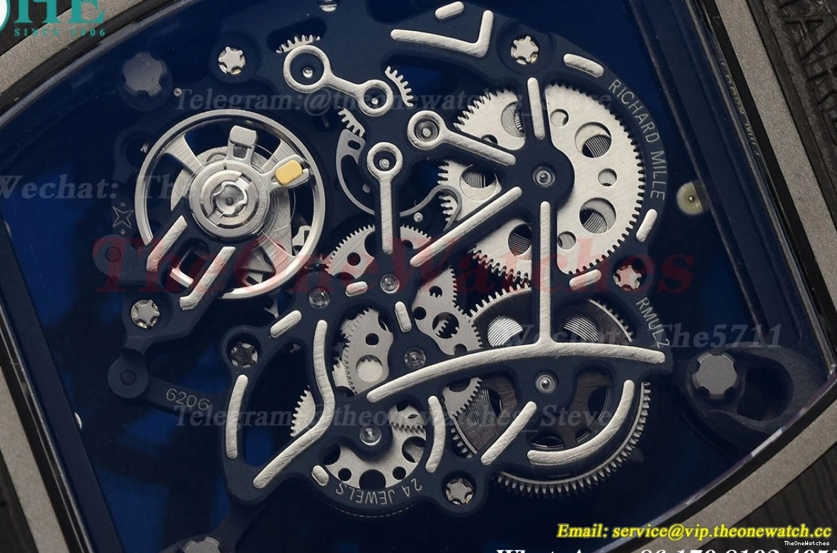 RU NTPT RMUL2 White APS Skeleton Super Clone Crown Dial RM055 0325